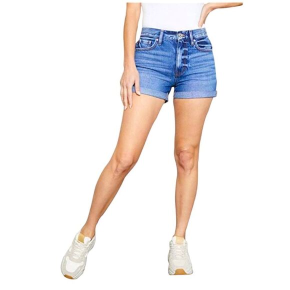 KanCan Pants - Kancan high rise hem detail jean shorts size large